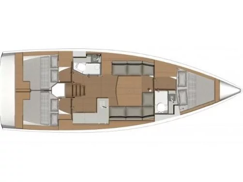 Dufour 390 Grand Large (Ino) Plan image - 1