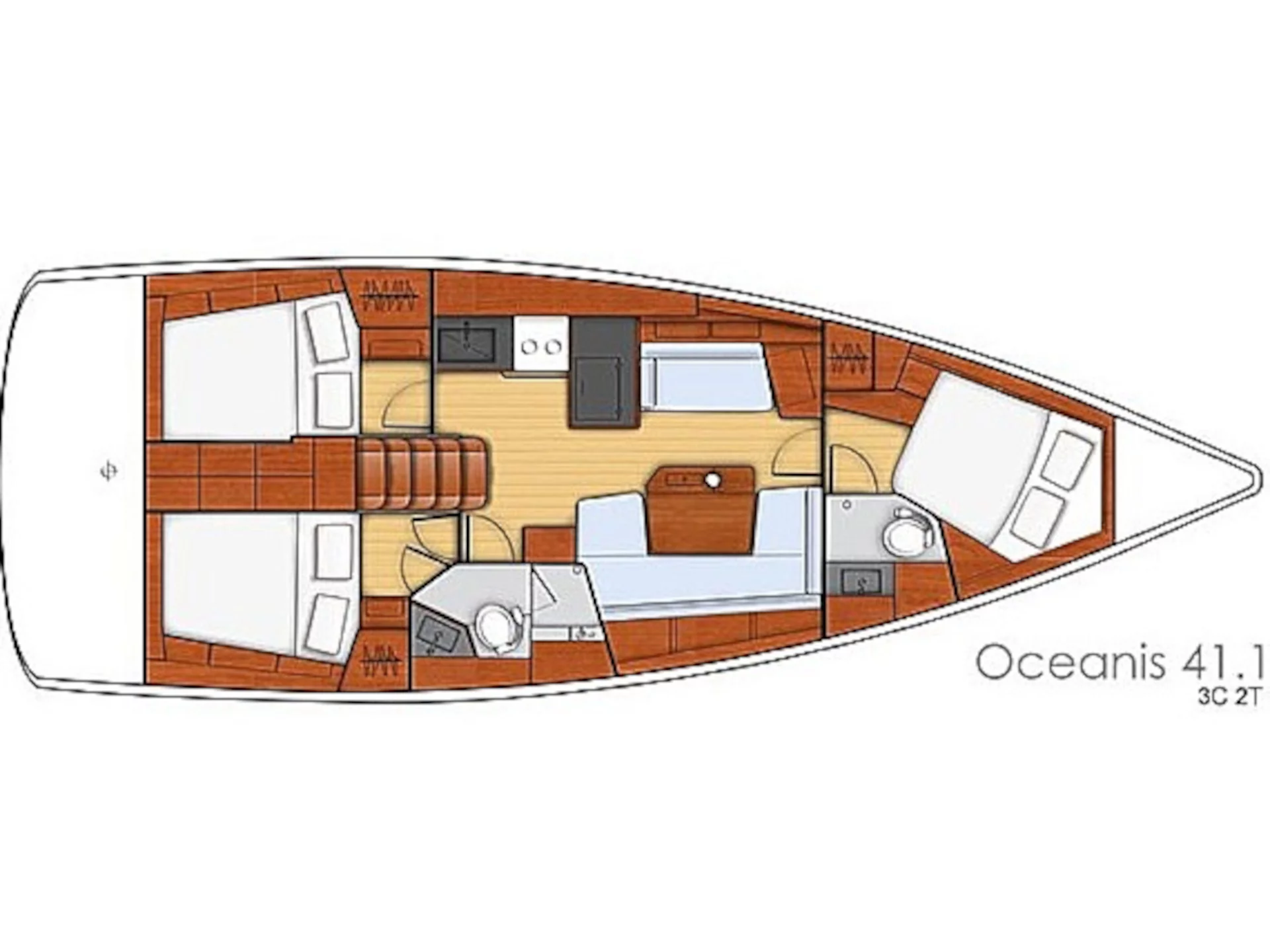 Oceanis 41.1 (Nafsika) Plan image - 4