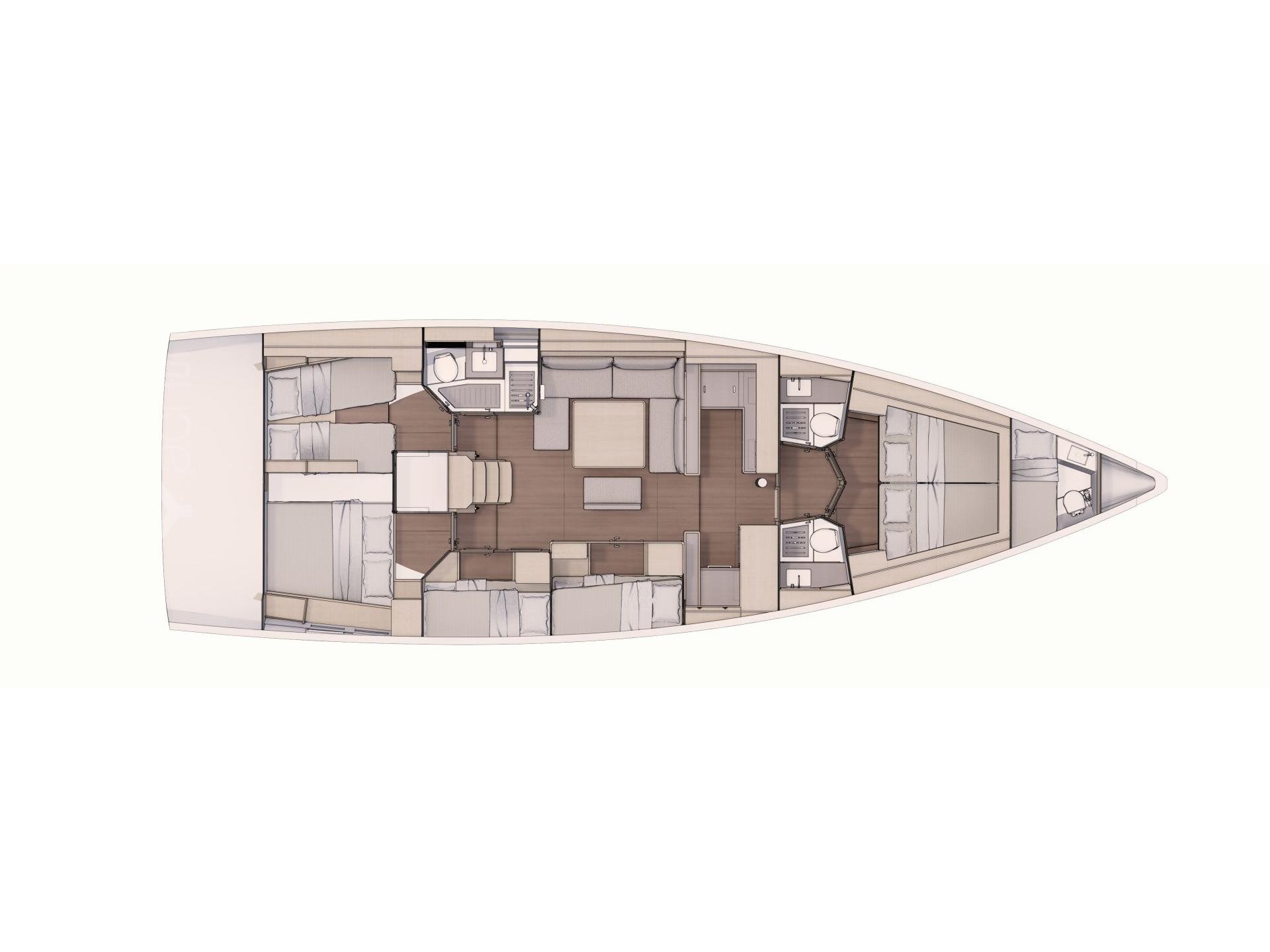 Photo #22 - Dufour 530 Exclusive 2020 (Gryffindor) in Porto Rotondo - 12541