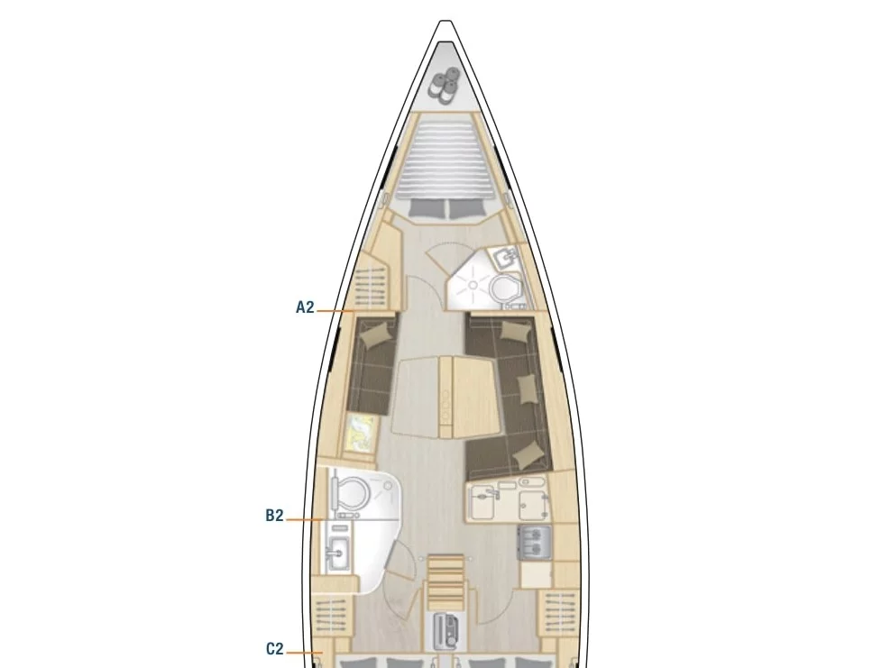 Hanse 418 (VRONTIS |Inverter|) Plan image - 10