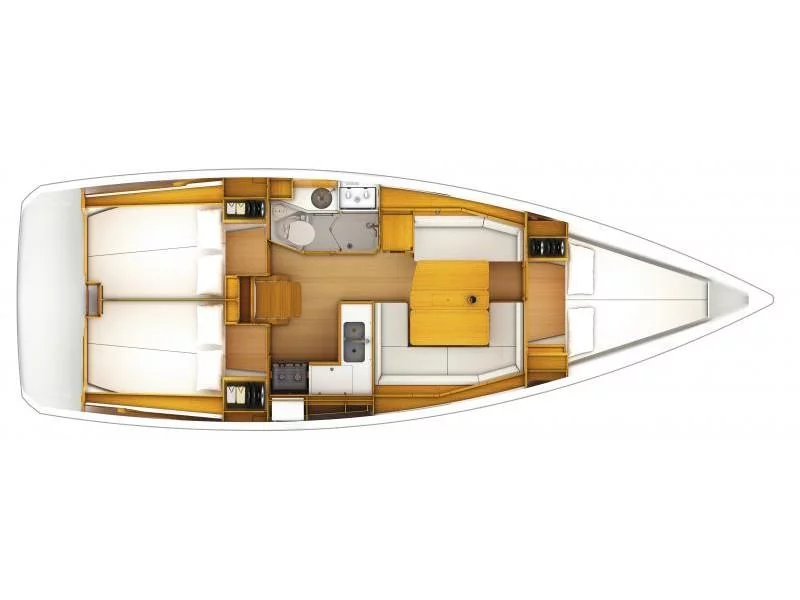 Sun Odyssey 379 (Oyster Shell) Plan image - 2