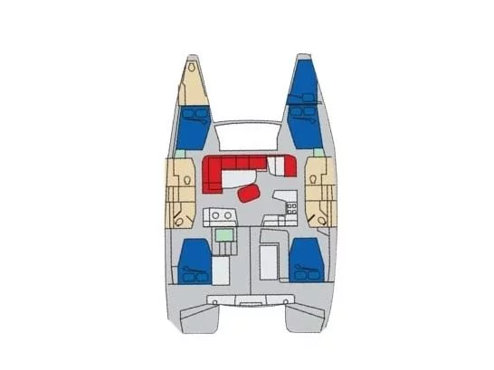 Lagoon 42 (Leucotea) Plan image - 7