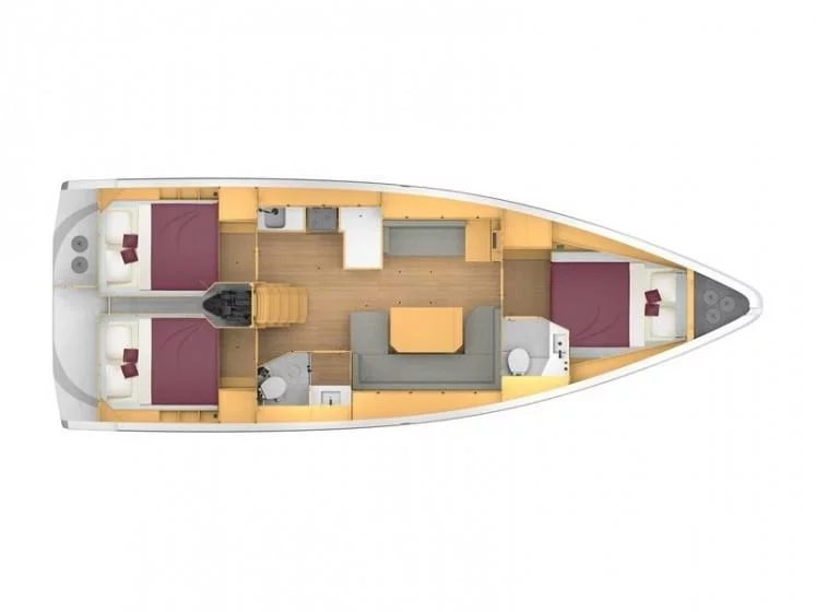 Bavaria C42 (Lima) Plan image - 1