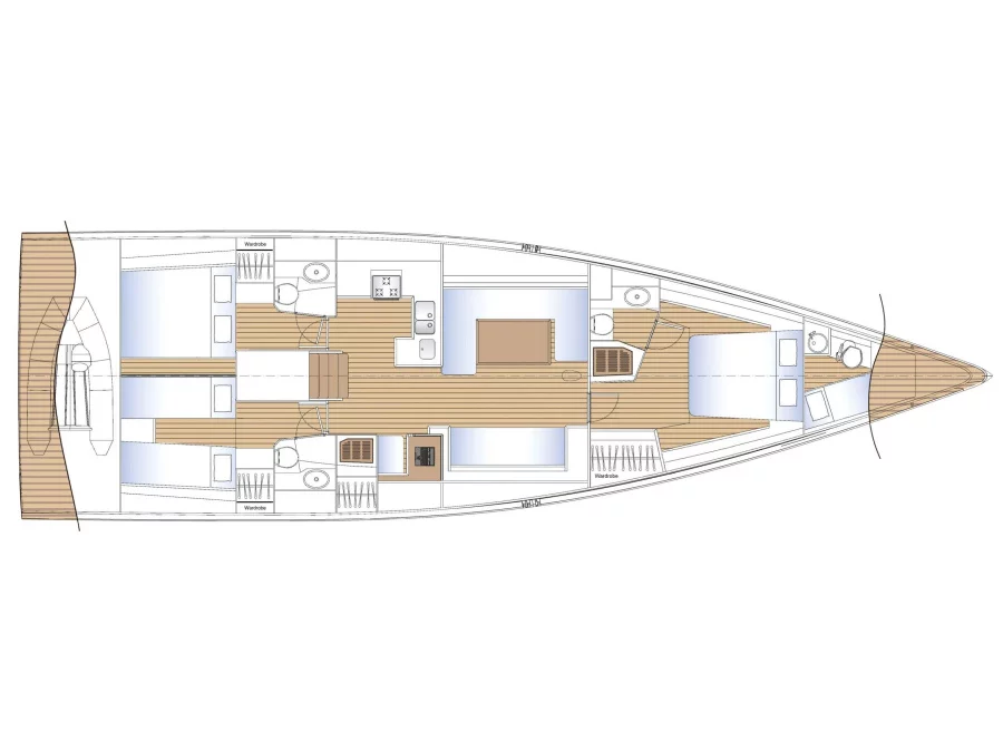 Solaris 55 (Avalon - Luxury - A/C, Watermaker) Plan image - 7