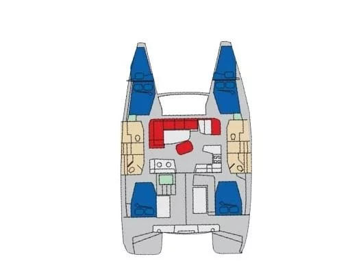 Lagoon 42 (Marepiatto) Plan image - 7