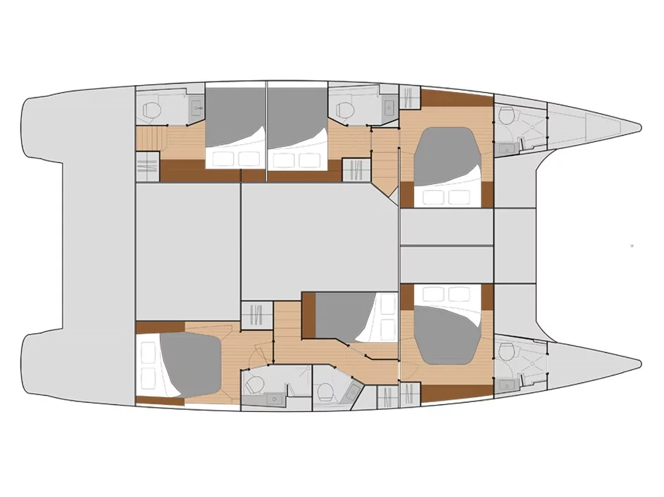 Fountaine Pajot Saba 50 (Sunrise) Plan image - 5