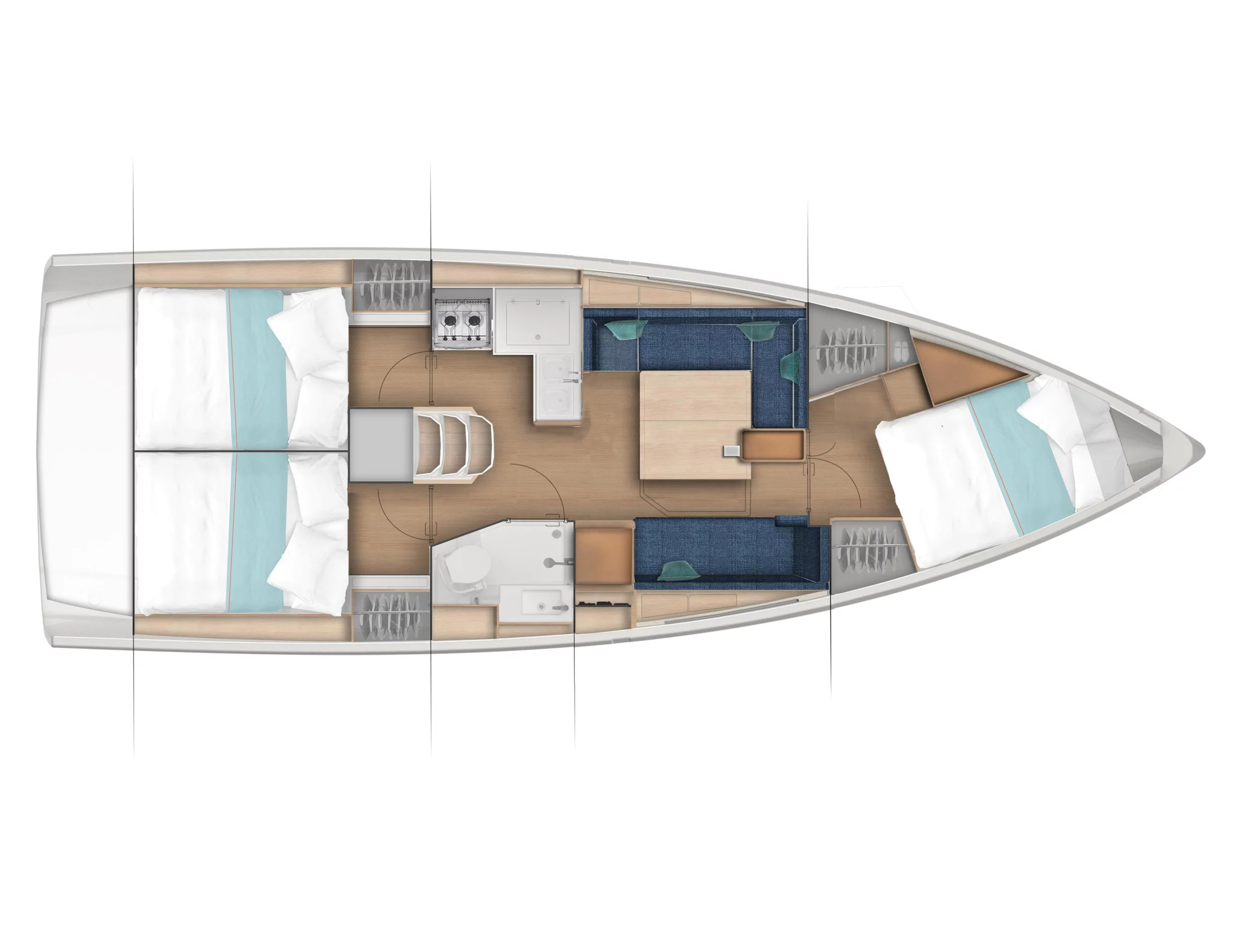 Sun Odyssey 380 (Cotufa) Plan image - 3