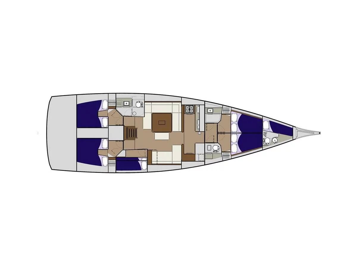 Dufour 560 (Captain Leo) Plan image - 1
