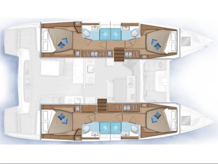 Lagoon 46 (LUXURY Equipped, SKIPPERED only) (AELIA) Plan image - 14