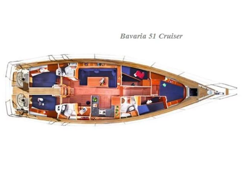 Bavaria 51 Cruiser (SY Sissi) Plan image - 2