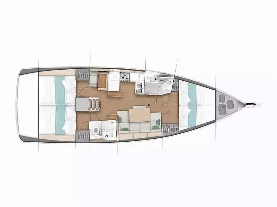 Sun Odyssey 440 (Ares) Plan image - 6