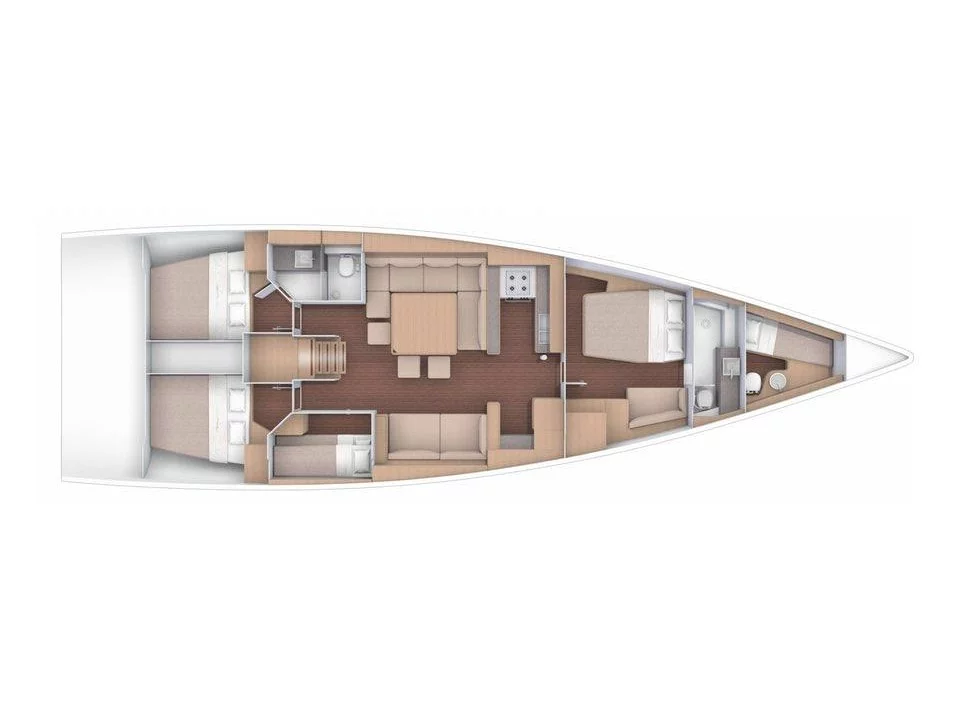 Dufour 56 Exclusive (EPSILON) Plan image - 6