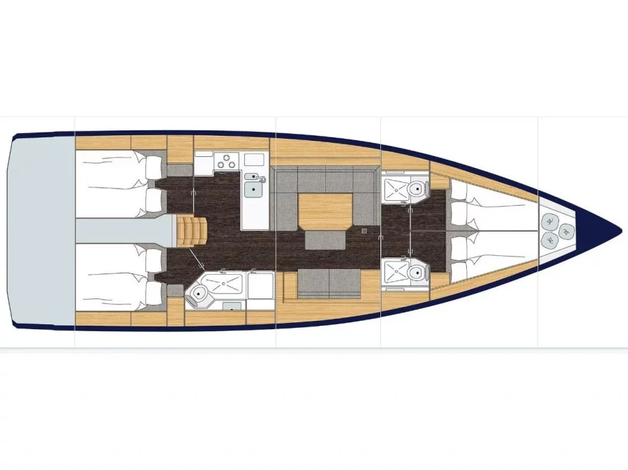 Bavaria C45 Holiday (LUSH LIFE) Plan image - 2