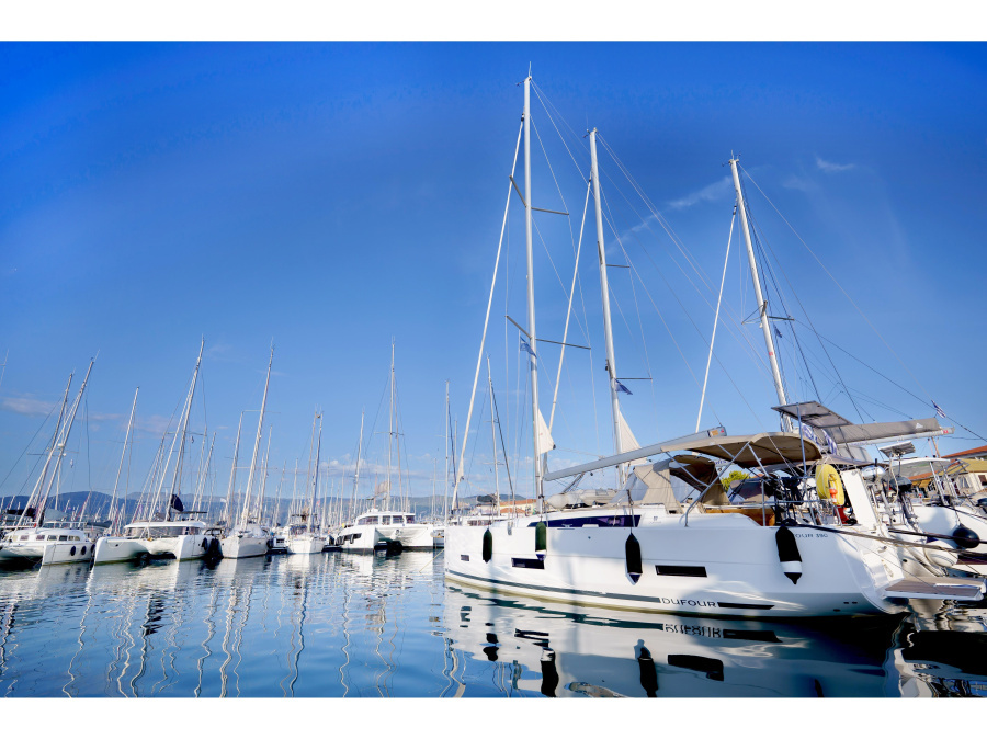 Photo #1 - Dufour 390 (Blue Dream) in Port of Lefkas - 21249