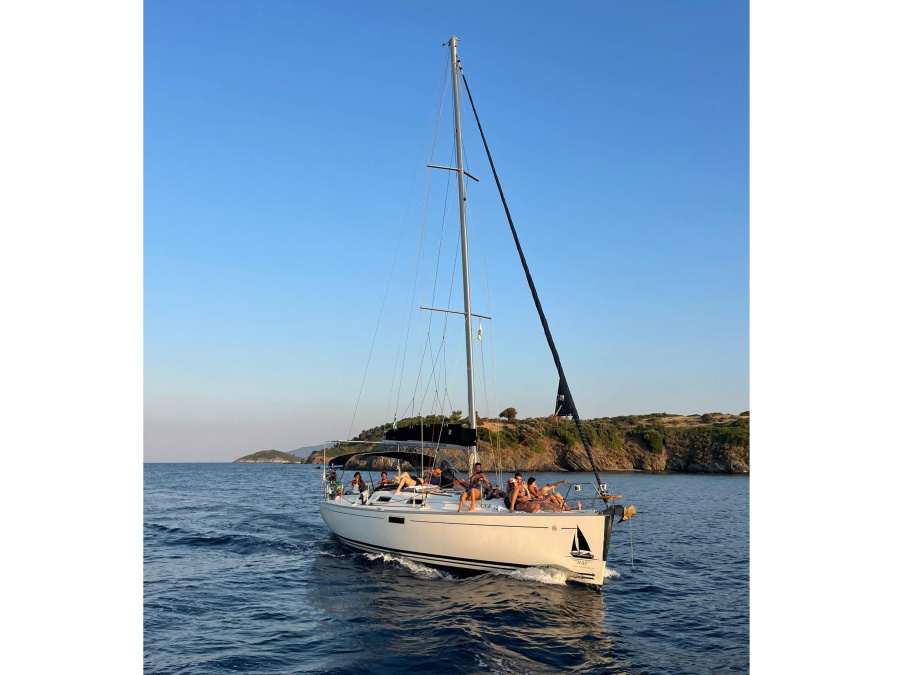 Photo #1 - Dufour 385 Grand Large (Godspeed) in Port of Lefkas - 23523