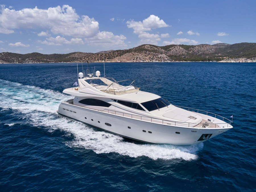 Photo #1 - Ferretti 630 (ESCAPE) in Ornos bay - 61604