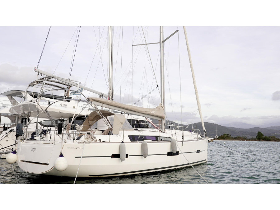 Photo #1 - Dufour 412 Grand large (Argo) in Port of Lefkas - 21396
