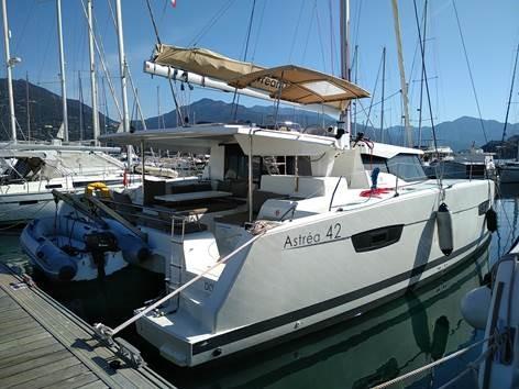 Photo #1 - Fountaine Pajot Astrea 42 - 4 + 2 cab. (DORIS) in Corsica, , Port De Plaisance Charles Ornano - 28601