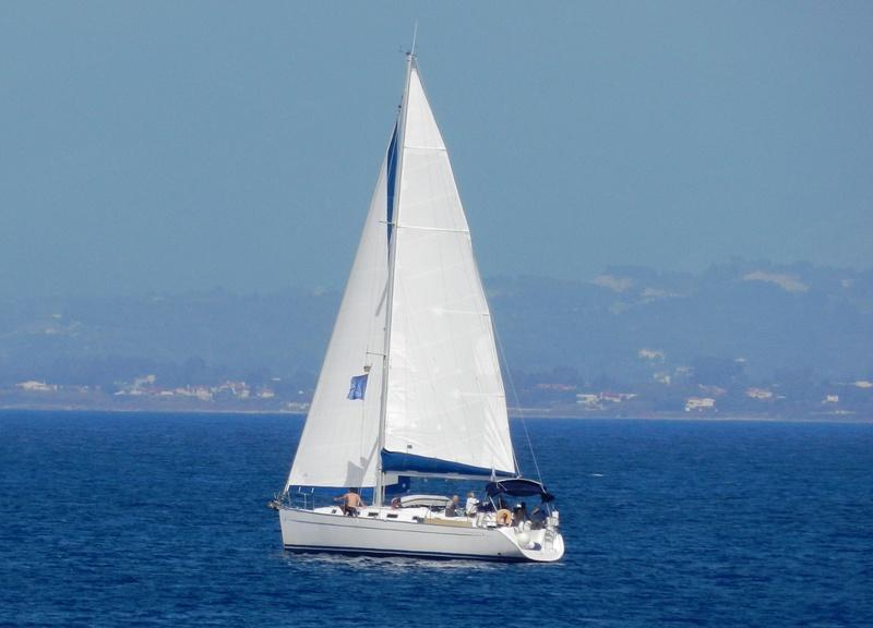 Photo #1 - Cyclades 43.4 (Zephyros) in Lefkas main port - 30486