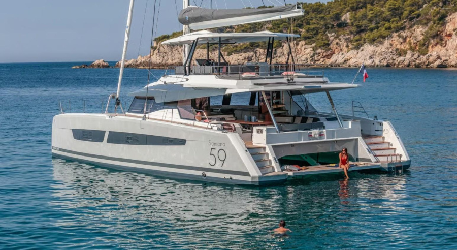 Photo #1 - Fountaine Pajot Samana 59 (Azure) in Lefkas main port - 63413