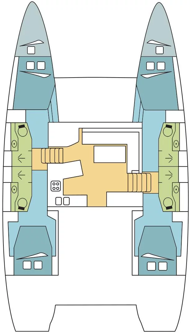 Lagoon 450 - 4 + 2 cab. (SAVANA_CA )  - 1