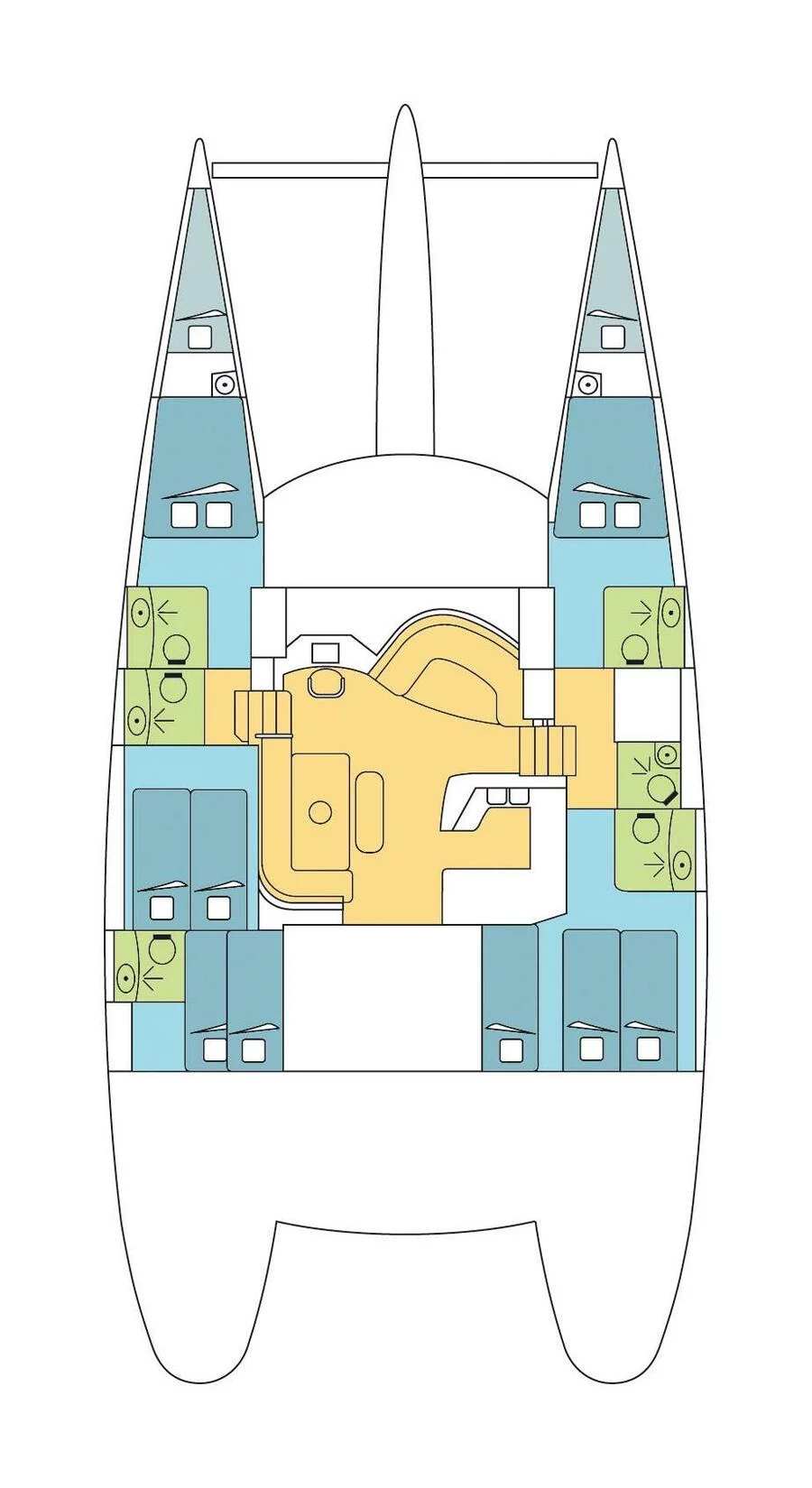 Fountaine Pajot Eleuthera 60 - 5 + 2 cab. (PASSAGERS DU VENT )  - 1