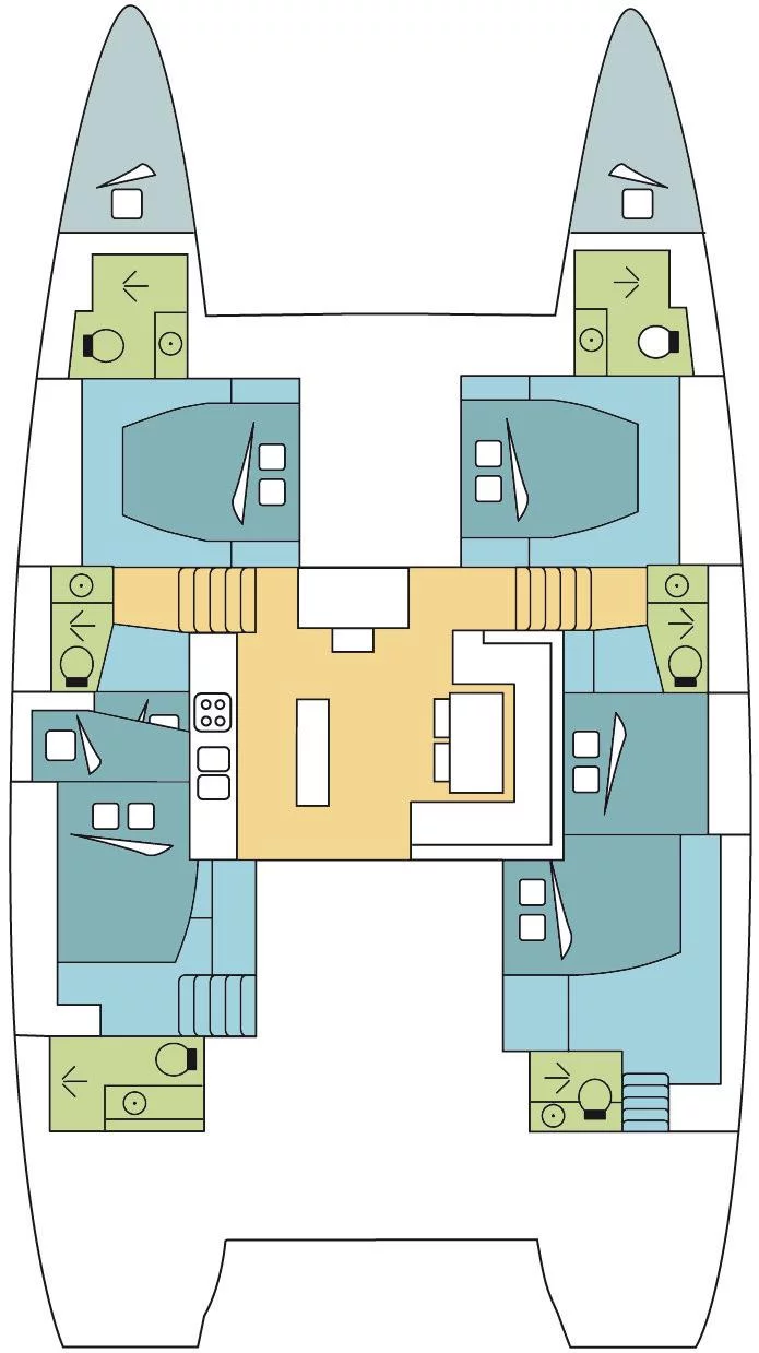 Lagoon 52 F - 6 + 2 cab. (AIZOON)  - 1