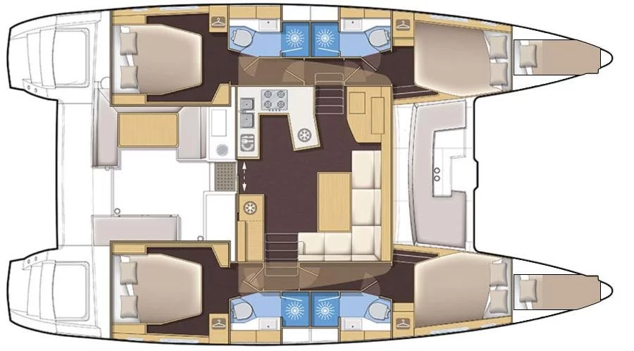 Lagoon 450 F - 4 + 2 cab. (Belo)  - 1