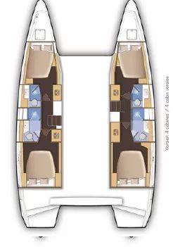Lagoon 46 - 4 + 2 cab. (Golden Star (Only Skippered))  - 1