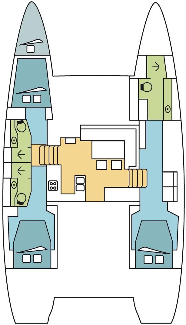 Lagoon 450 - 3 + 1 cab. (REVE D'O)  - 1