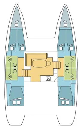 Lagoon 400 - 4 + 2 cab. (MOSQUITO)  - 1