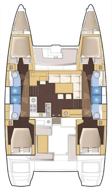 Lagoon 450 - 4 + 2 cab. (GABRIELA_DB)  - 1