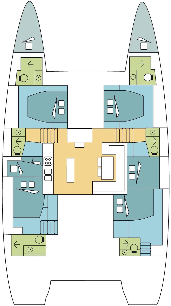 Lagoon 52 - 6 + 2 cab. (RHAPSODY)  - 1