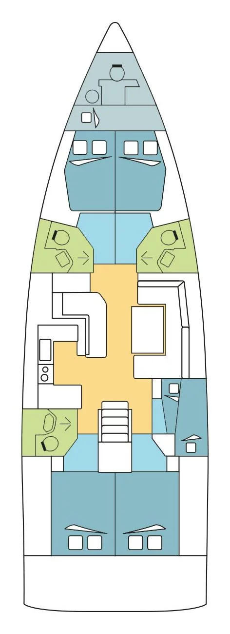 Oceanis 51.1 - 5 + 1 cab. (IRMO_DB)  - 1