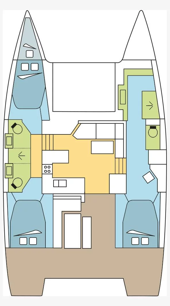 Fountaine Pajot Astrea 42 - 3 + 1 cab. (RATATOUILLE III_DB)  - 1