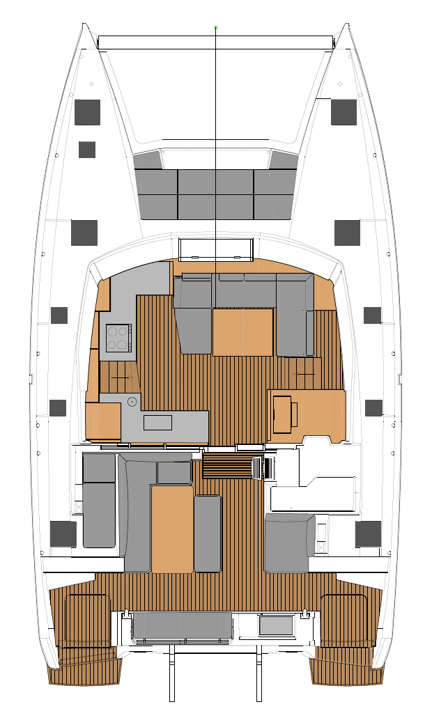 Photo #4 - Fountaine Pajot Elba 45 - 4 + 2 cab. (Lazuli) en Atenas - 31758