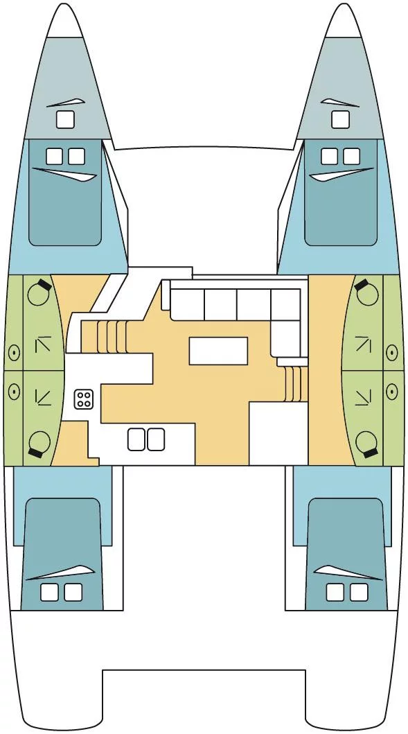 Fountaine Pajot New 45 - 4 + 2 cab. (STARGAZER_GHOST )  - 1