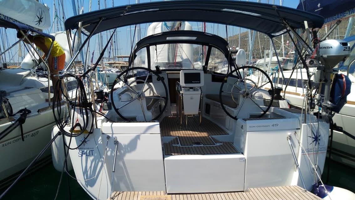 Photo #4 - Sun Odyssey 419 - 3 cab. (Tumbleweed) en Corfú - 32110