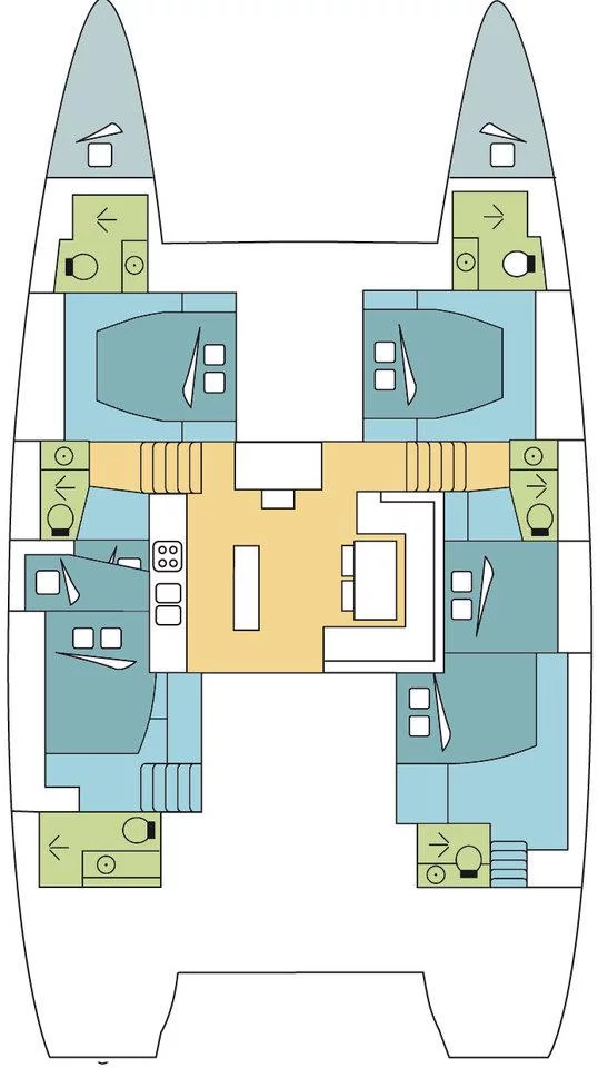 Lagoon 52 F - 6 + 2 cab. (TIRSO_G)  - 1