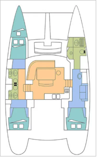 Lagoon 440 - 3 + 1 cab. (MANUTEA)  - 1