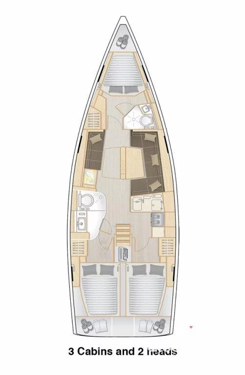 Hanse 418 - 3 cab. (Tina)  - 1