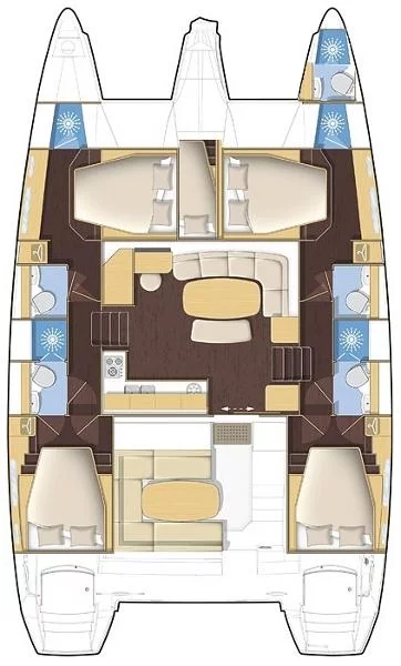 Lagoon 421 - 4 + 1 cab. (CAVOK_G)  - 1