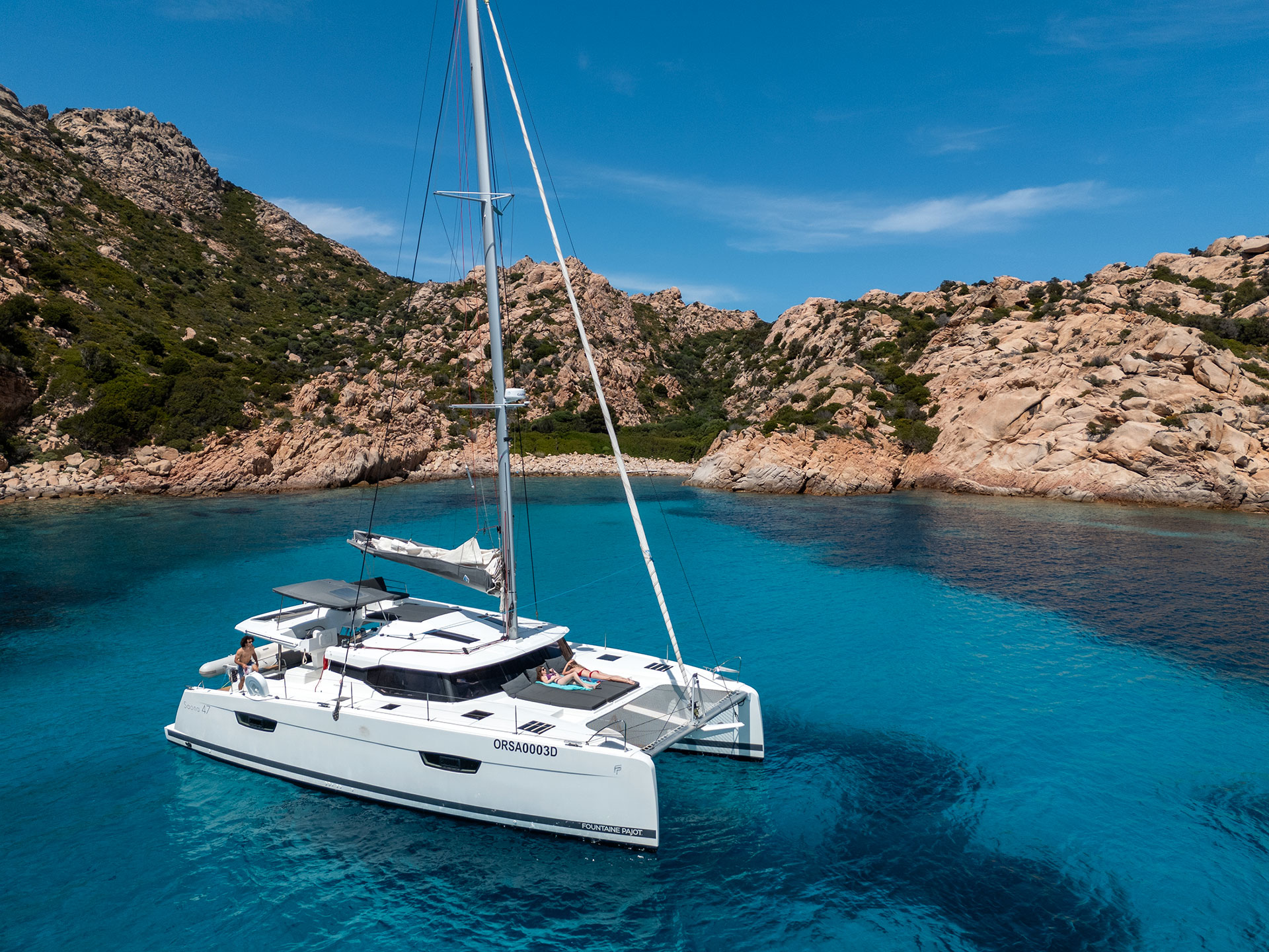 Photo #12 - Fountaine Pajot Saona 47 Quintet - 5 + 1 cab. (Orsa 3) en Cannigione - 35380