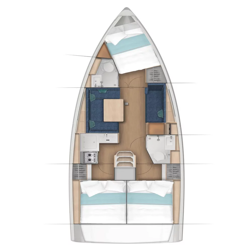 Sun Odyssey 380 (New 380 B)  - 1