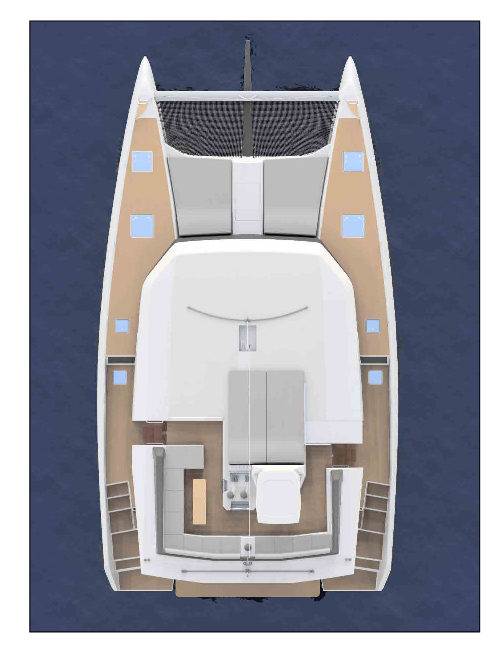 Photo #4 - Dufour 48 Catamaran - 5 + 1 cab. (Lublu) en Olbia - 38172