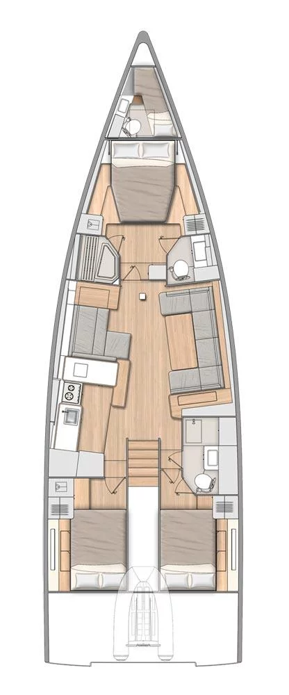 Oceanis Yacht 54 (White Bird (skippered))  - 6