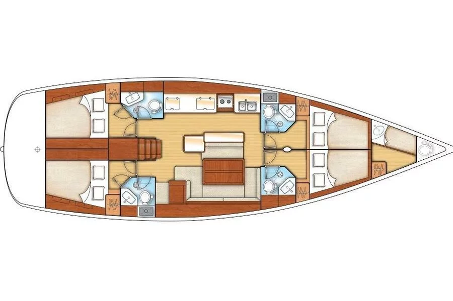 Oceanis 50 Family - 4 + 1 cab. (Crypto)  - 1