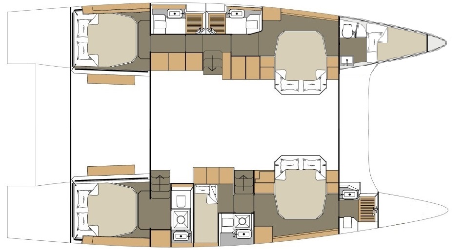 Photo #2 - Dufour 48 Catamaran - 5 + 1 cab. (Catamarino) in Primosten - 38964