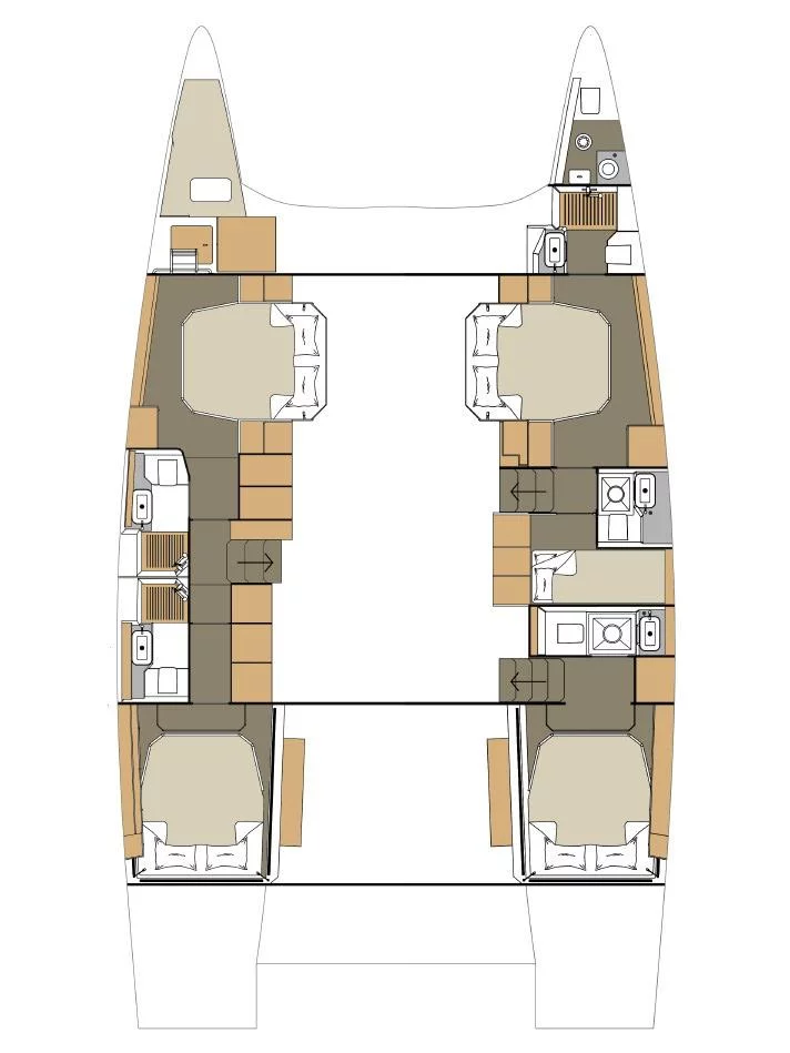 Dufour 48 Catamaran - 5 + 1 cab. (Uma)  - 1