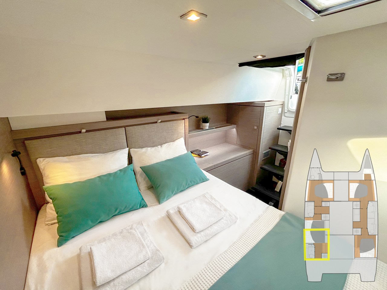 Photo #21 - Fountaine Pajot Tanna 47 - 5 + 1 cab. (Smart Way) en Marmaris - 40515